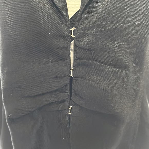 Worthington Linen Black Blazer Size 10 - Picture 3 of 6